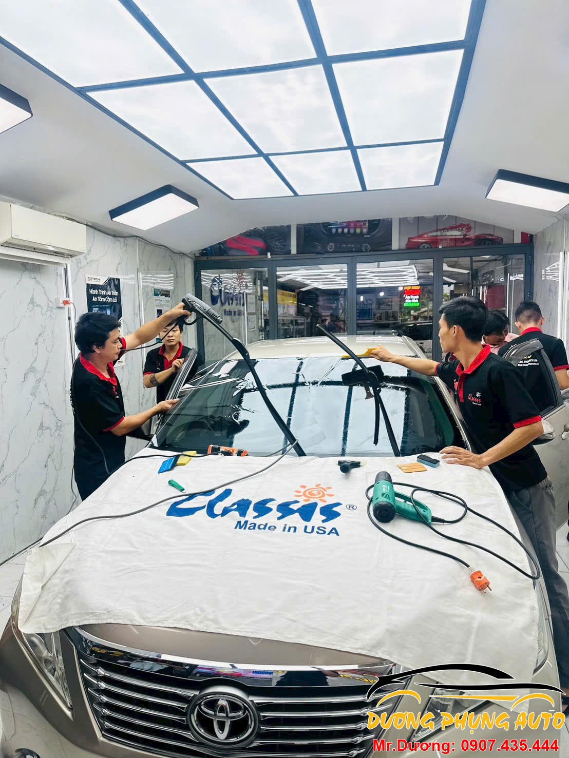 Dán phim cách nhiệt Classis cho xe Toyota Fotuner