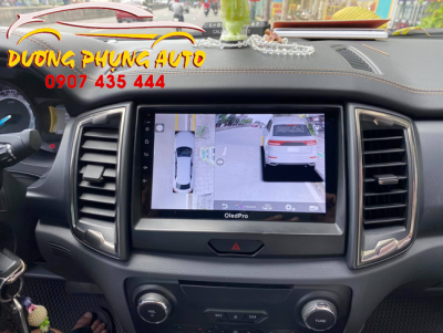 màn hình android liền camera 360 oled x3s xe ford ranger 2020