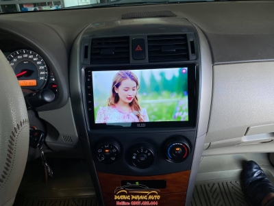 màn hình android oled cho xe toyota altis 2008-2012