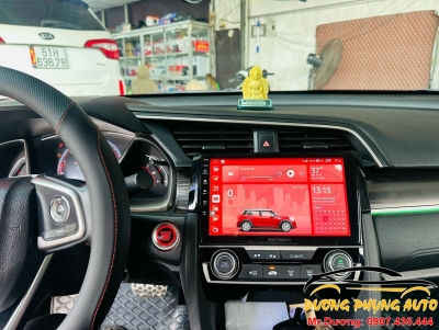 Lắp màng hình android cho xe Honda Civic