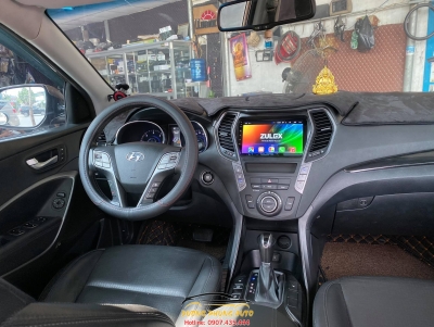 màn hình android cho xe hyundai santafe 2016