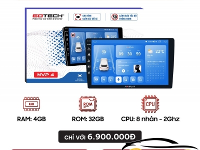 Màn Hình Android Gotech: NAVIPLAY NVP4 tại Sài Gòn