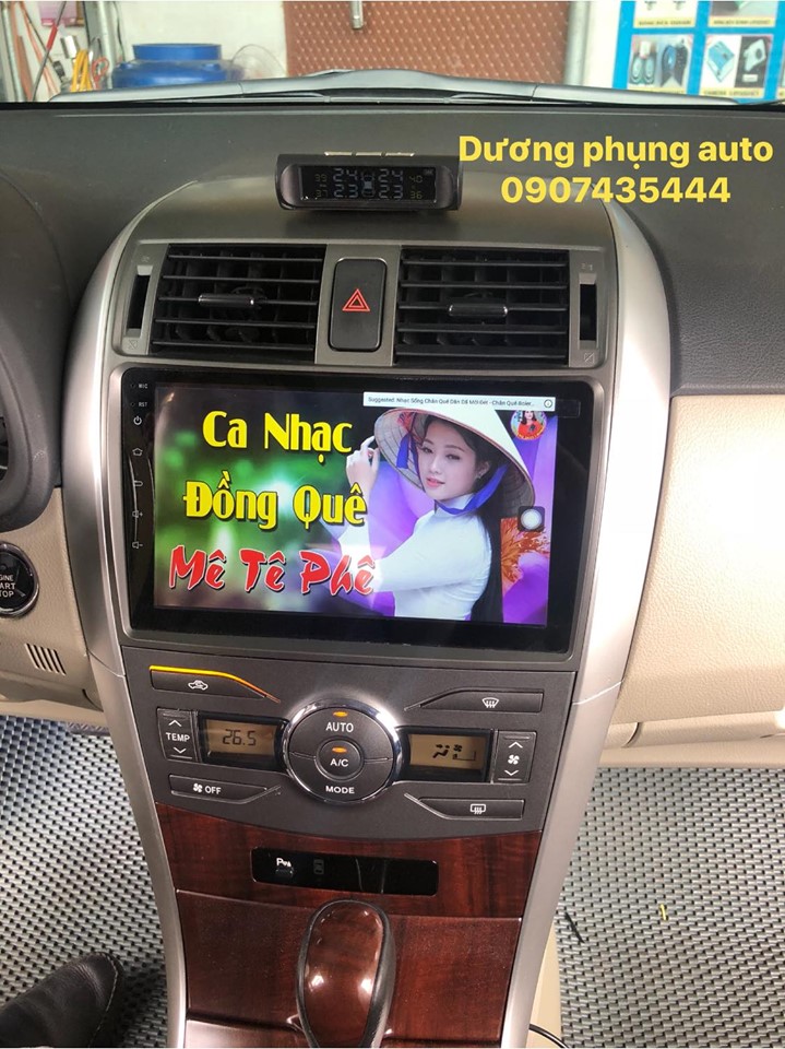 màn hình android  xe toyota altis 2009