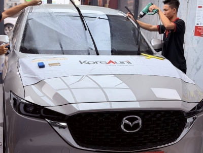 Dán phim cách nhiệt KoreAuni hàn quốc xe Mazda CX5