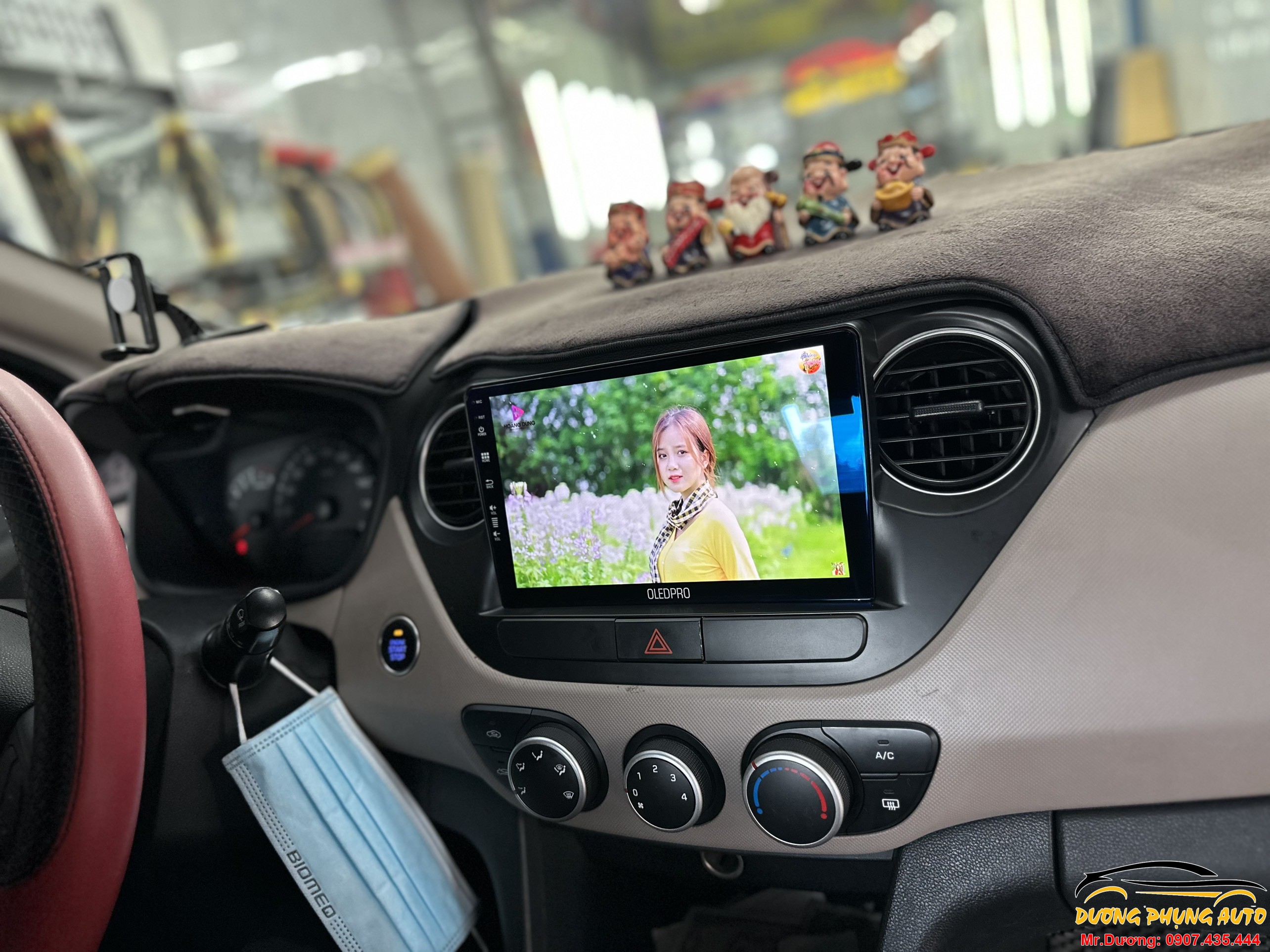 Lắp đặt màn hình Oled A5 cho xe I10 tại Thủ Đức