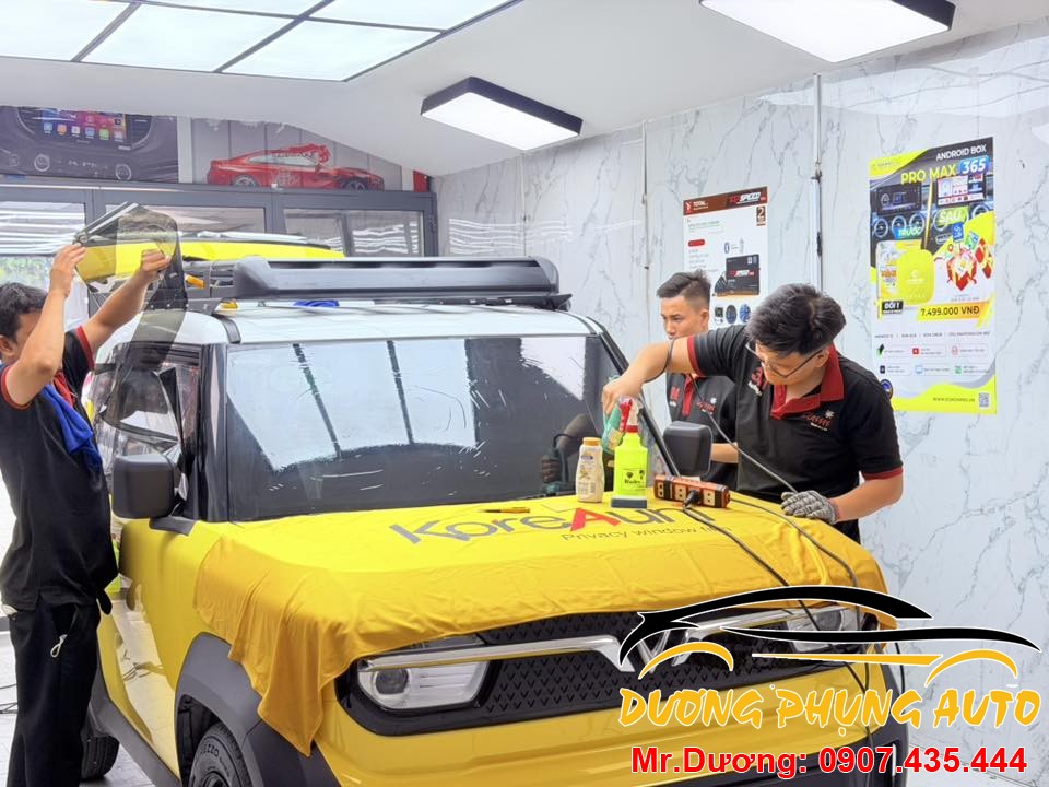 Dán phim cách nhiệt koreauni hàn quốc xe Vinfast VF3