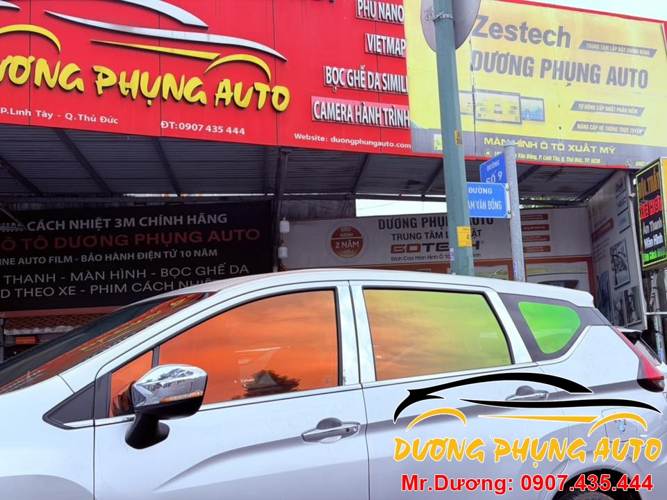 Dán phim cách nhiệt đổi màu xe xpander