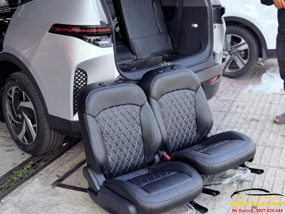 bọc ghế da xe vinfast limo green