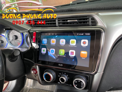 lắp đặt màn hình android oled c2 cho xe city 2019