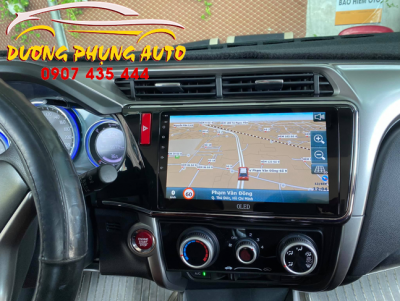 gắn màn hình android oled c2 cho xe city 2018 