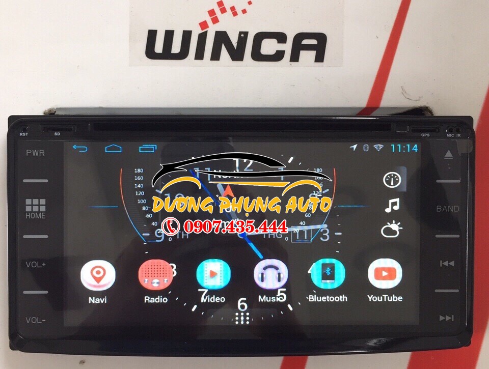 Màn hình DVD Winca S160 chạy Android xe Toyota Fortuner