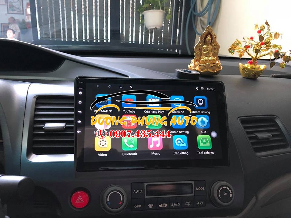 màn hình android  xe honda civic 2009