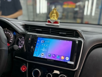 Lắp màng hình android cho xe Honda City