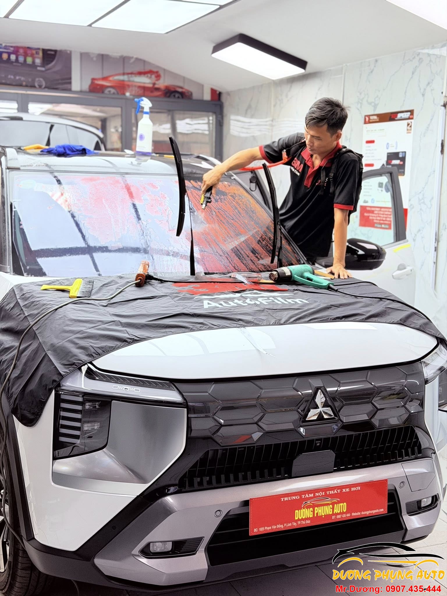 Dán phim 3M Crystalline pro xe Mitsubishi Destinator